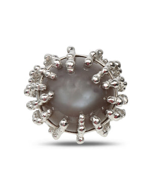 Medium Moonstone Boule Ring