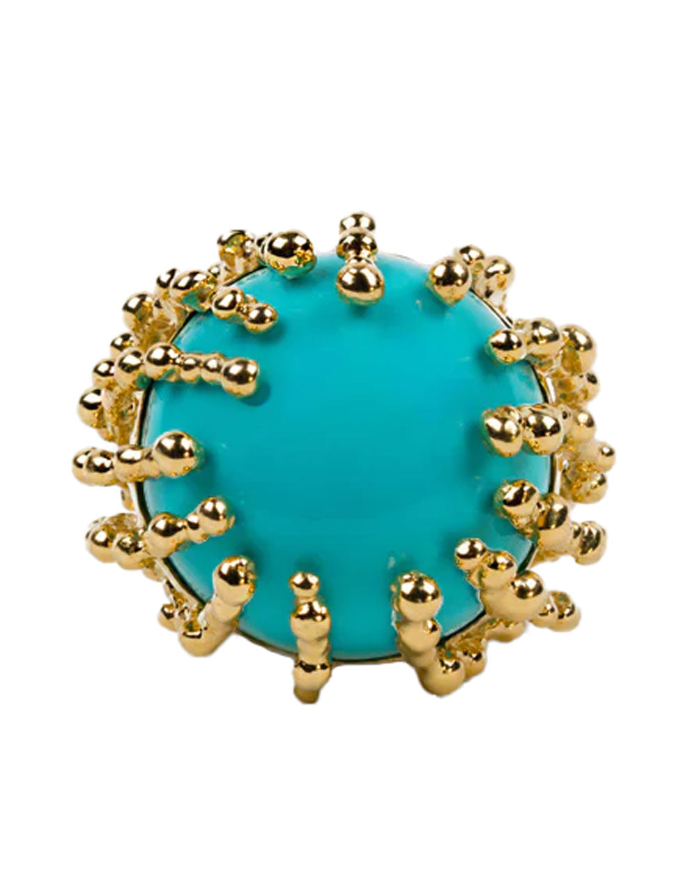 Medium Turquoise Boule Ring