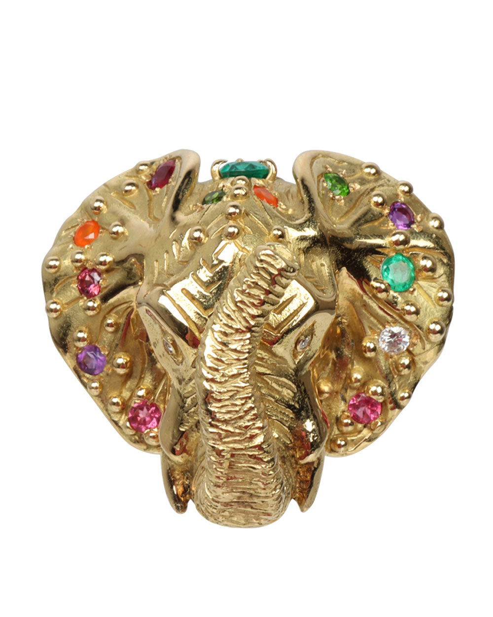 Multi Stone Elephant Ring