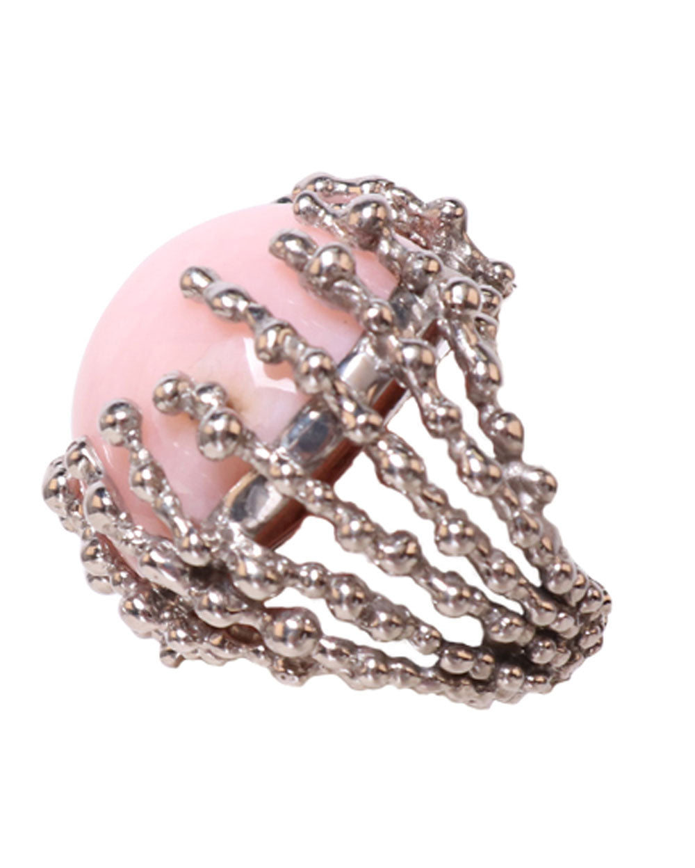 Pink Opal Boule Ring