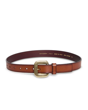 Dalia Belt in Saddle Brown