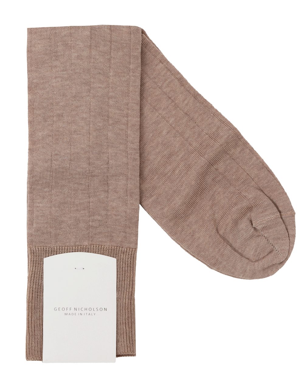 Beige Mercerized Socks