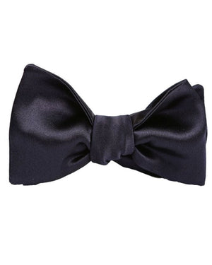 Black Silk Self Tie Bow Tie