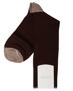 Brown Midcalf Socks