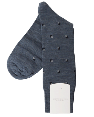 Dusty Blue Midcalf Socks