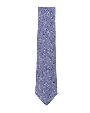 Purple Paisley Silk Tie