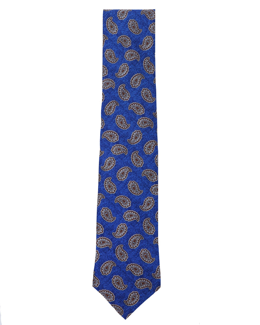 Royal Blue Paisley Silk Tie