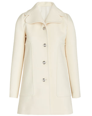 Ivory Gabardine Coat