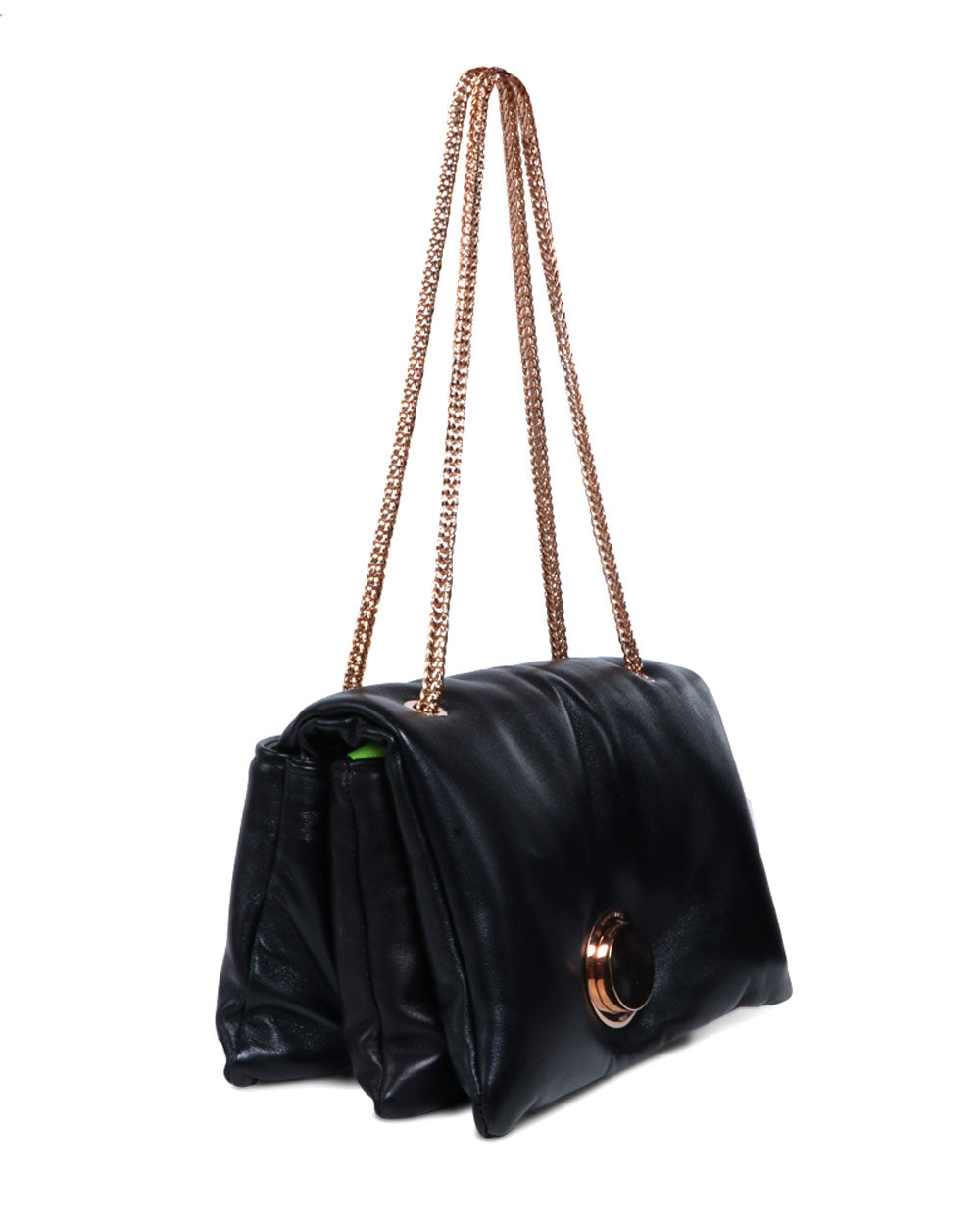 Small Airbag Cushion Bag in Black