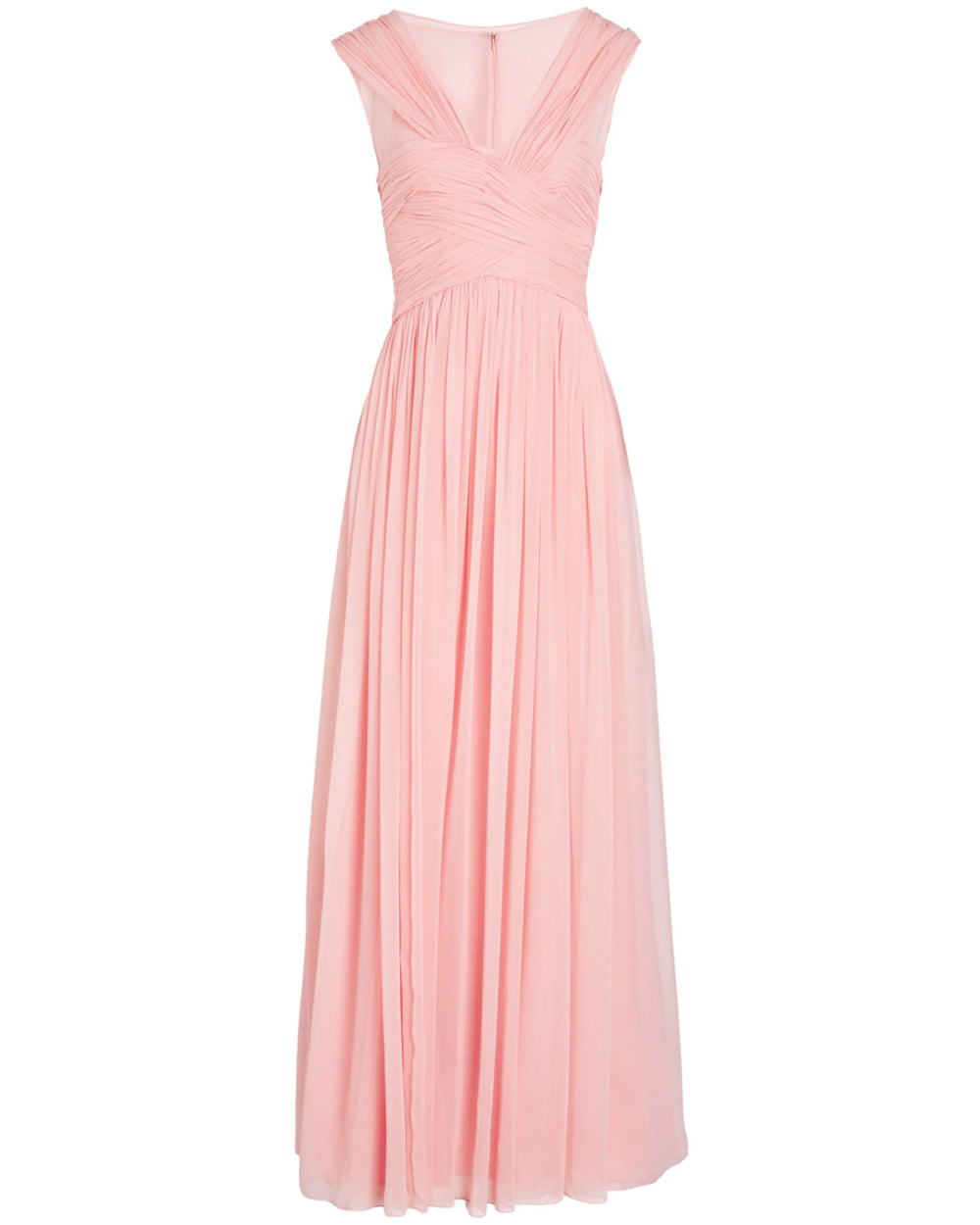 Rose Quartz Georgette Rose Gown