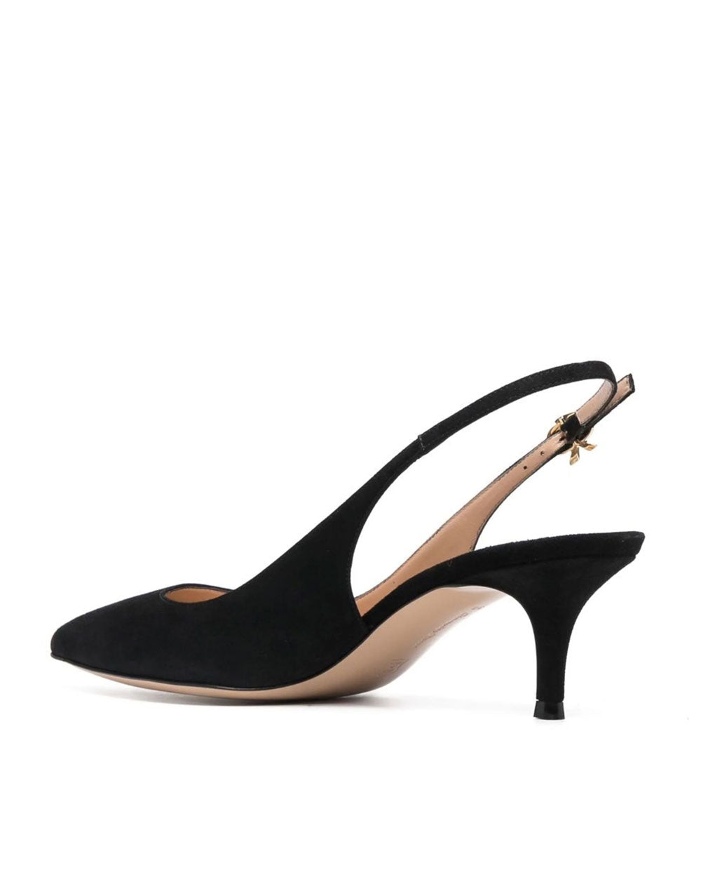 Camoscio Suede Slingback Pump in Black