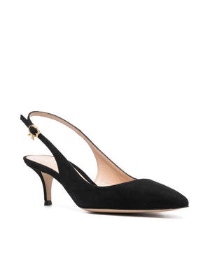 Camoscio Suede Slingback Pump in Black