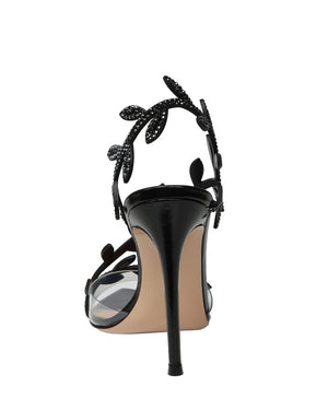 Embellished Branch Sandal in Black