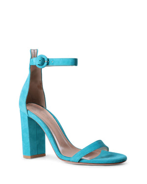 Gaeta Suede 95mm Sandal in Hydrangia