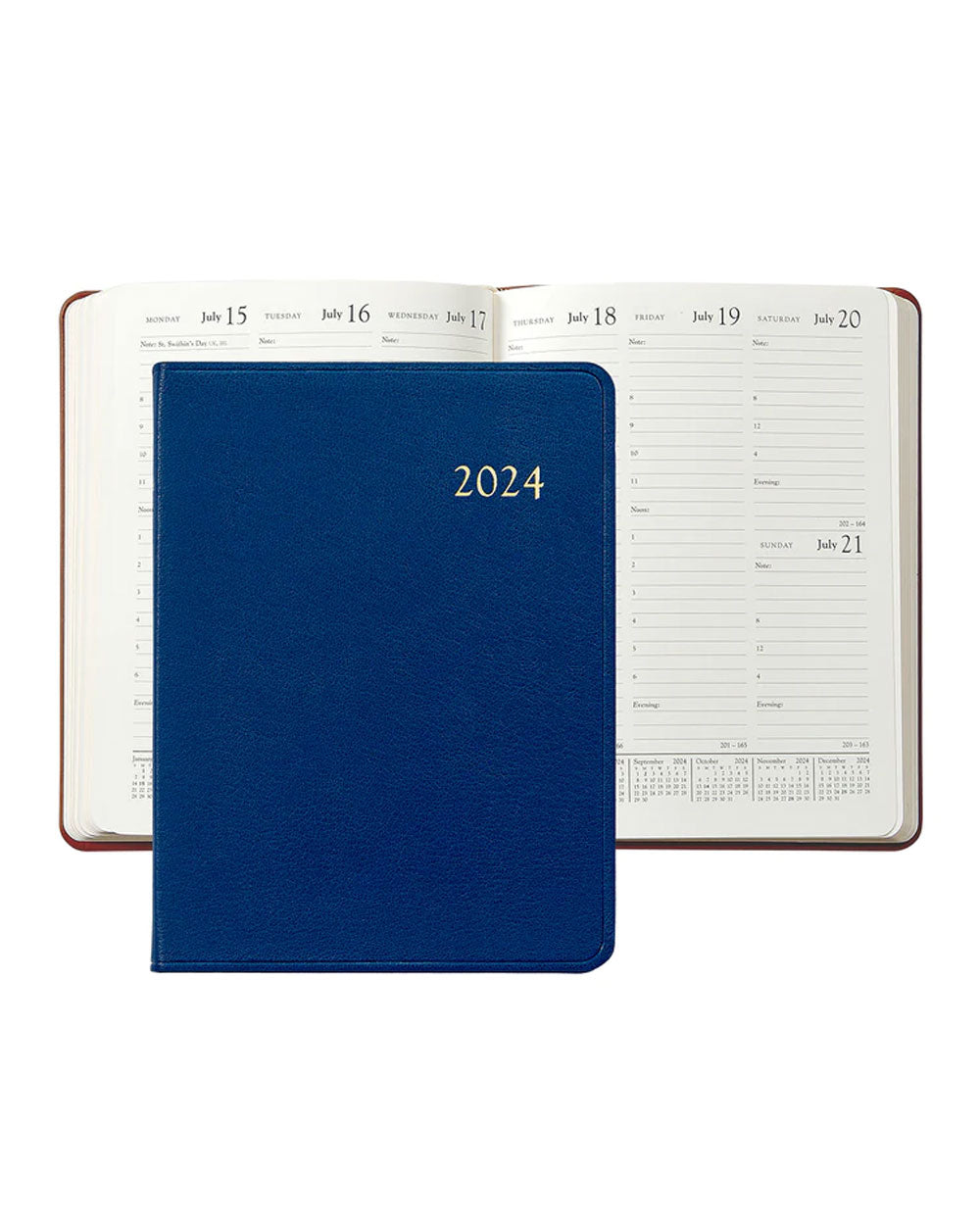 2024 Desk Diary in Royal Blue
