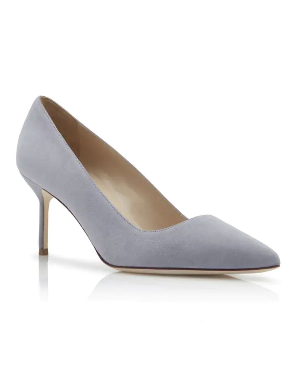 BB Pumps in Light Grey Suede