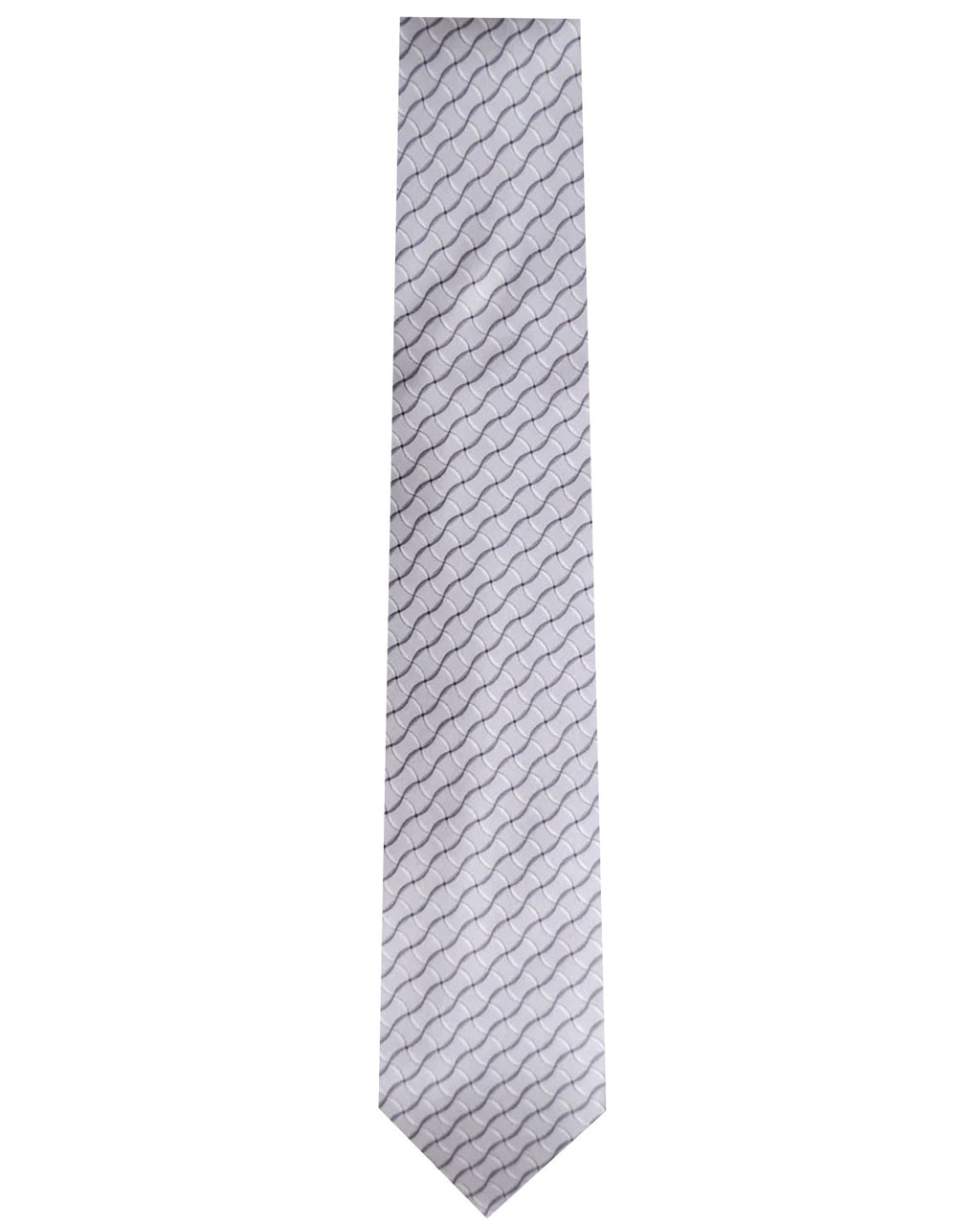 Dolcepunta Grey and Black Groovy Square Silk 11 Fold Tie – Stanley Korshak