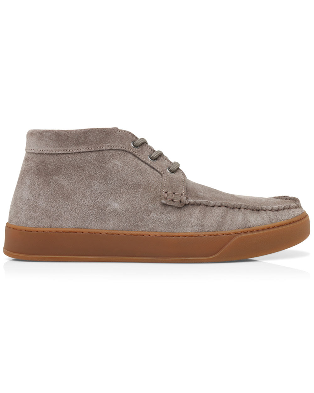 Suede Haldon Short Boot in Taupe