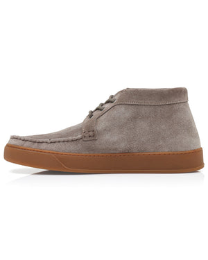 Suede Haldon Short Boot in Taupe