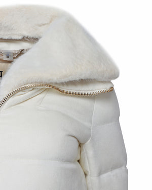 Bianco Quilted Hi Lo Aline Jacket