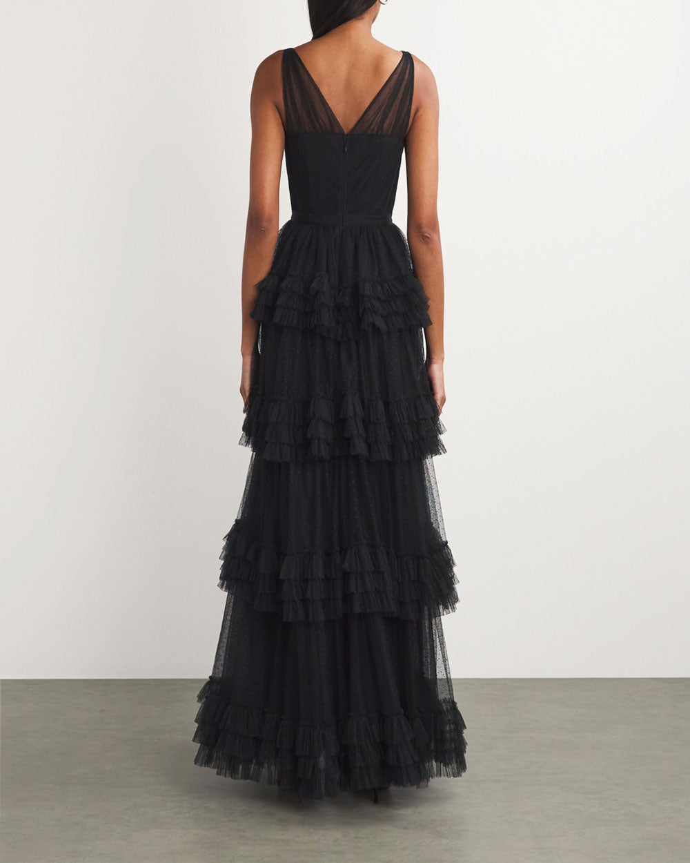 Black Tulle Caitlin Gown