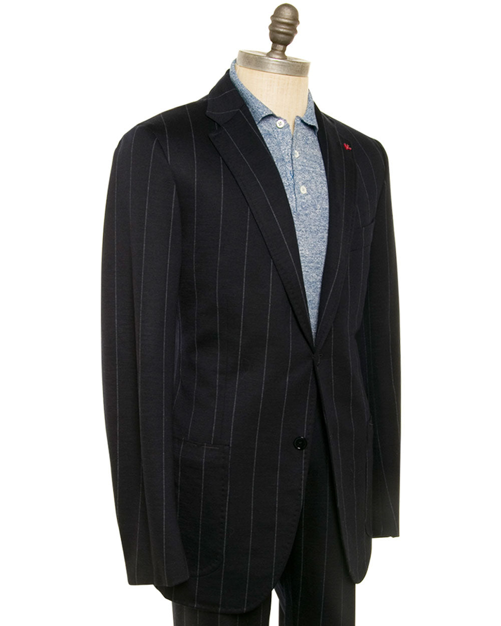 Isaia Blue Stripe Suit – Stanley Korshak