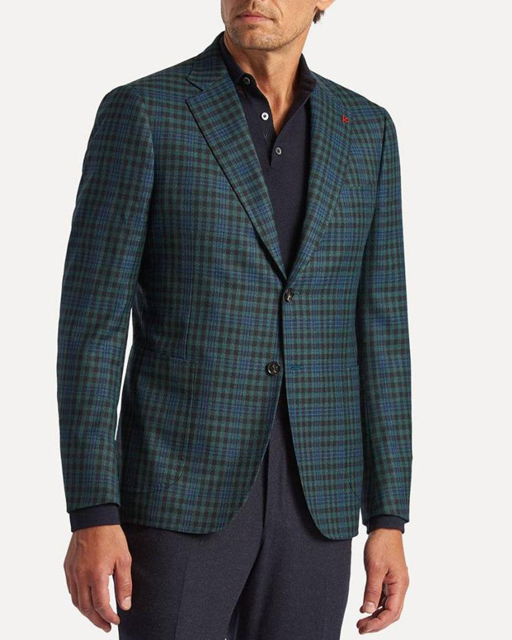 Blue and Green Capri Plaid Sportcoat