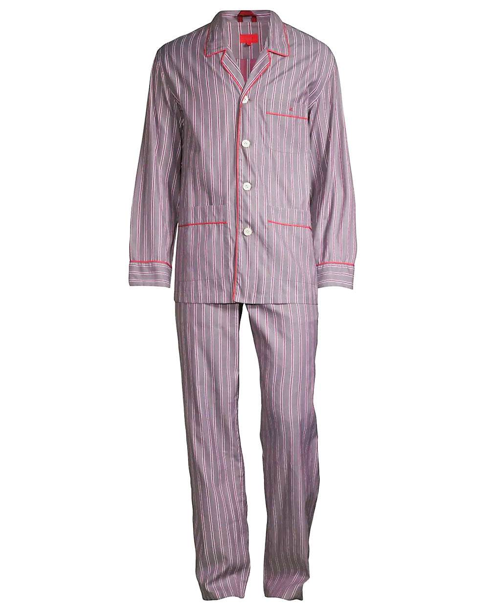 Charcoal Stripe Pajama Set