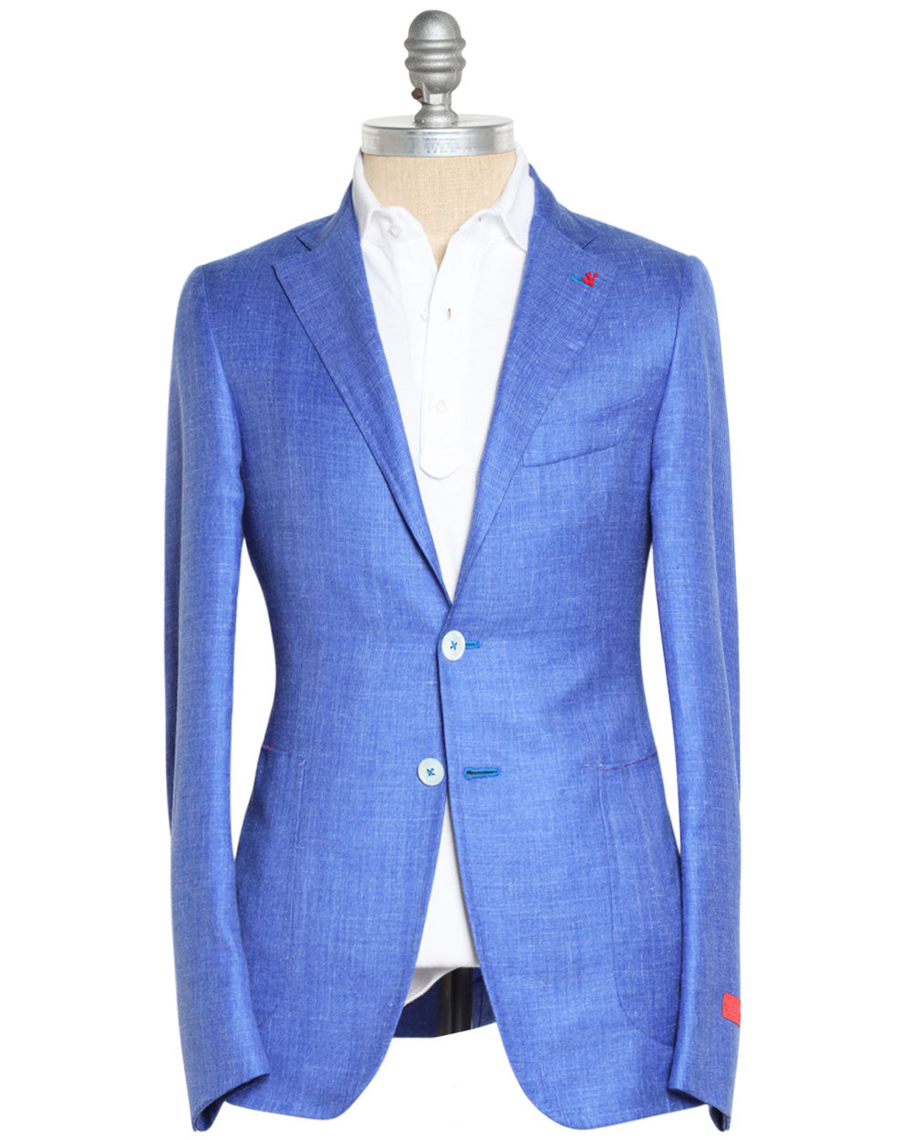 Heathered Blue Silk Blend Sportcoat
