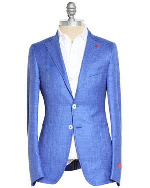 Blue Solid Sportcoat