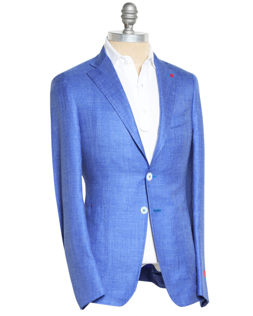Heathered Blue Silk Blend Sportcoat