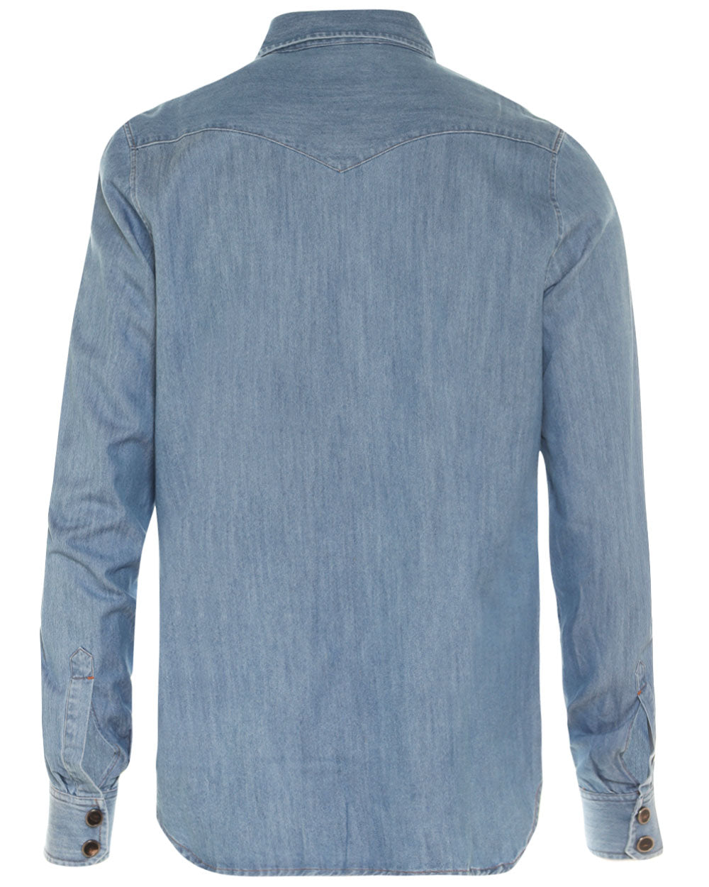 Light Blue Denim Cotton Shirt Jacket