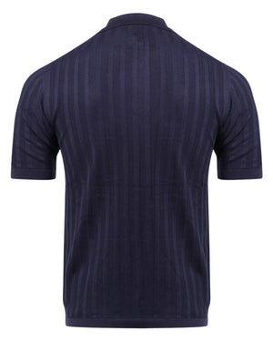 Navy Blue Short Sleeve Polo