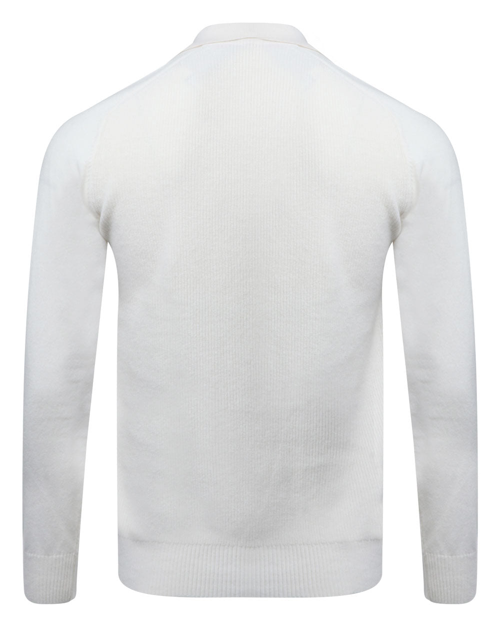 Open White Cashmere Long Sleeve