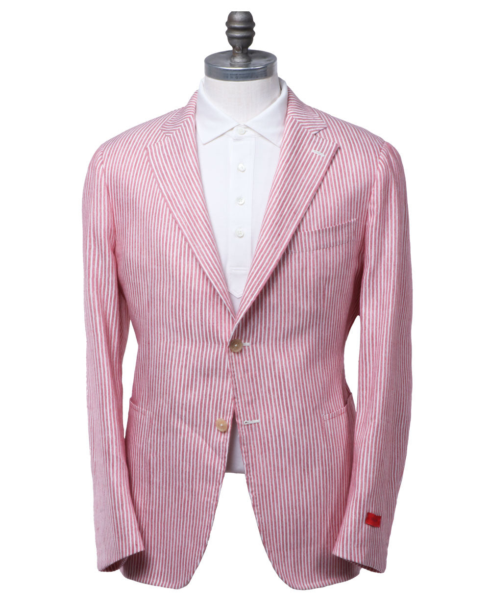 Pink and White Striped Capri Sportcoat