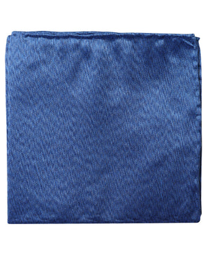 Royal Blue Heathered Silk Pocket Square