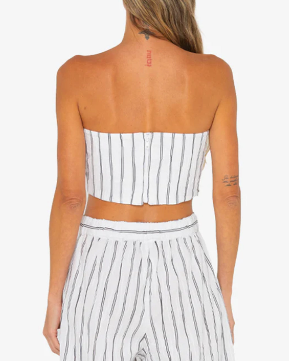 Black and White Stripe Clementine Top