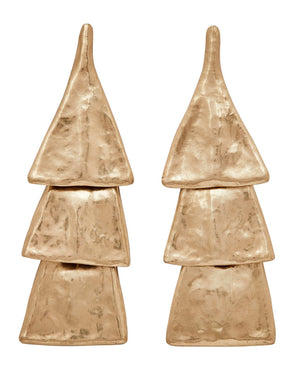 Three Tier Bronze Bell Earrings