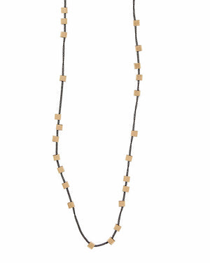 Bertoia Two Tone Station Necklace