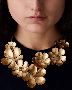 Bronze Poppy Necklace