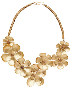 Bronze Poppy Necklace