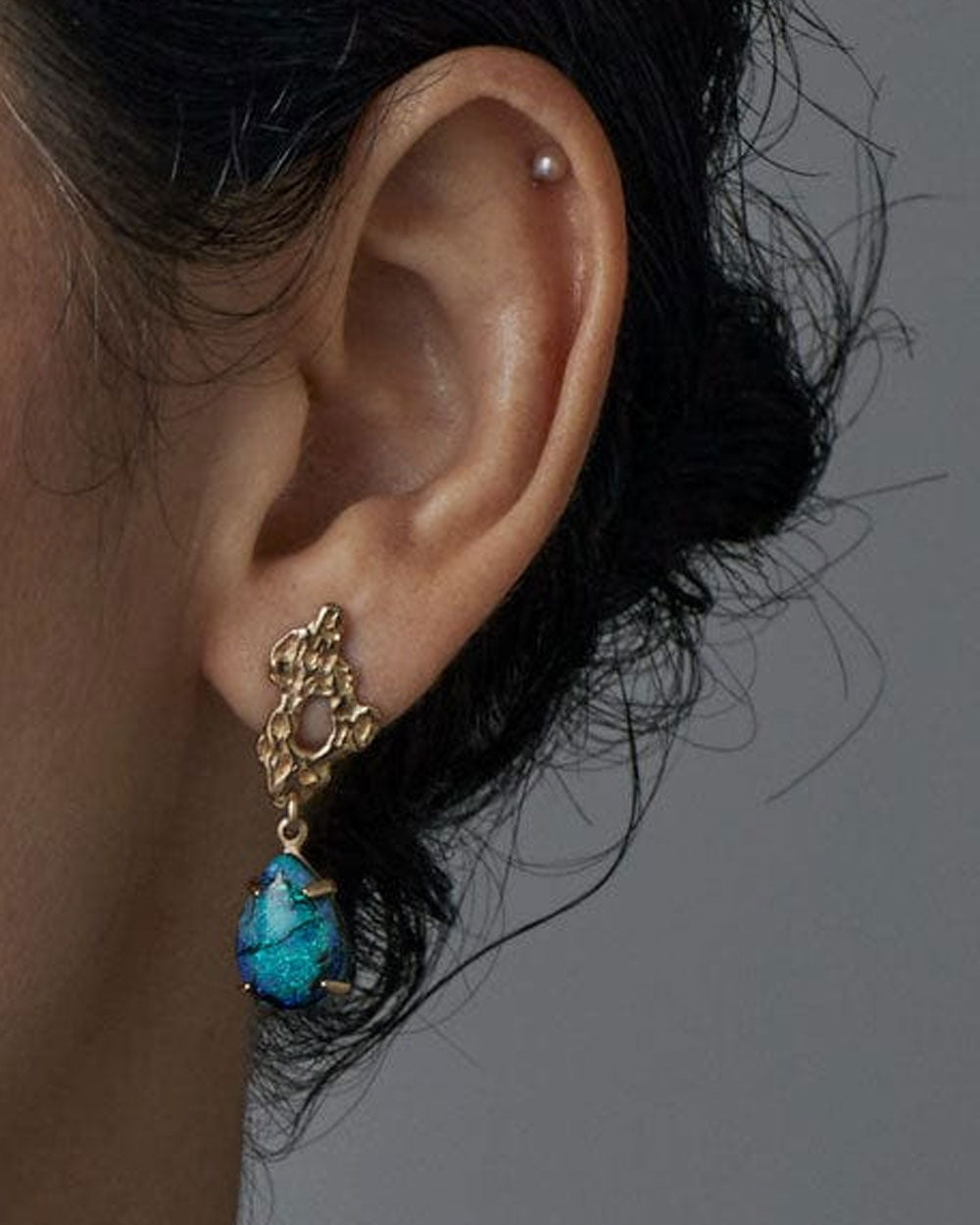 Petite Reef Opal Earrings