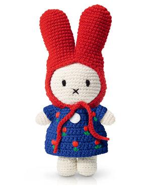 Miffy and Her Blue Tulip Dress with Red Hat