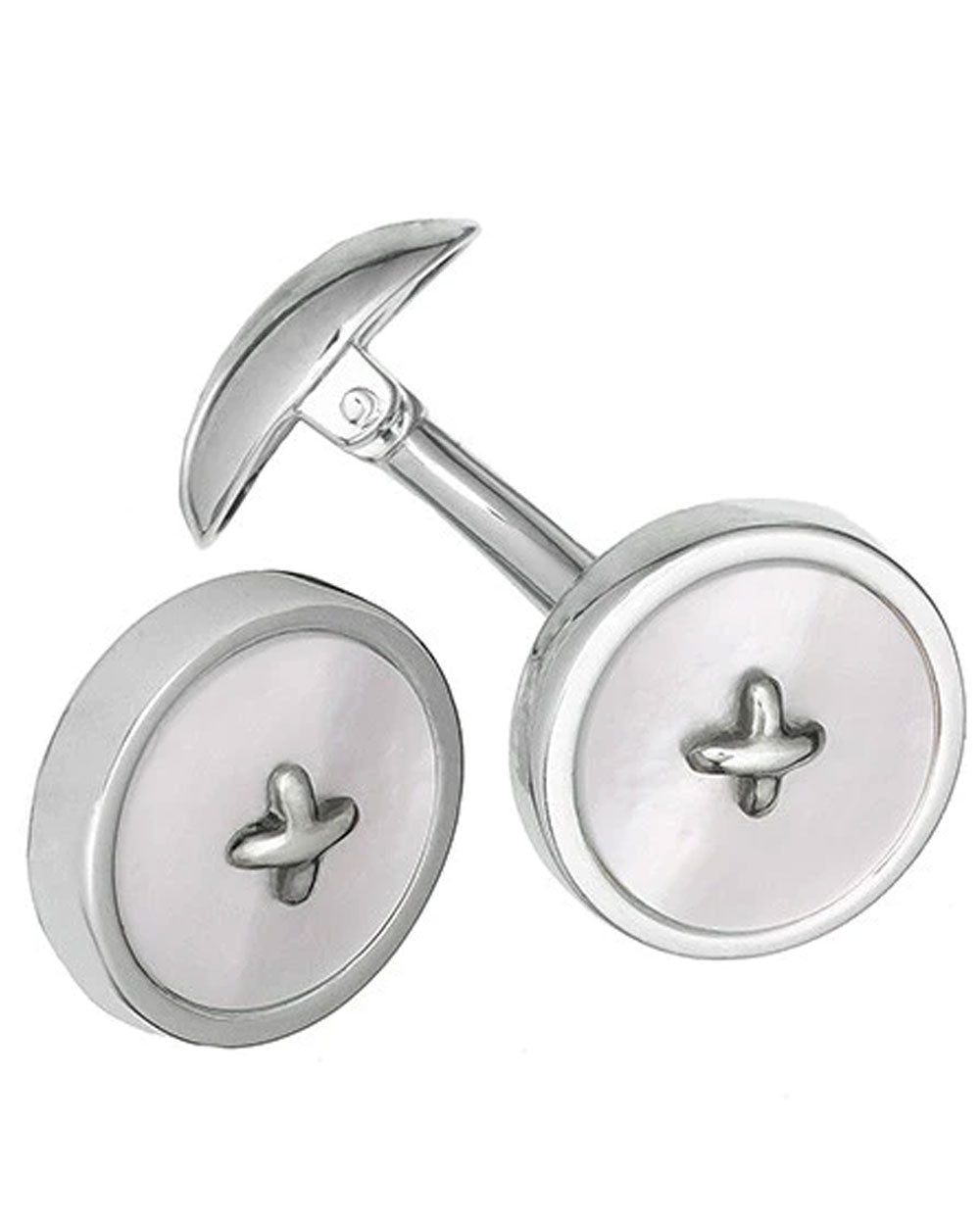 Mother of Pearl Button Cufflinks