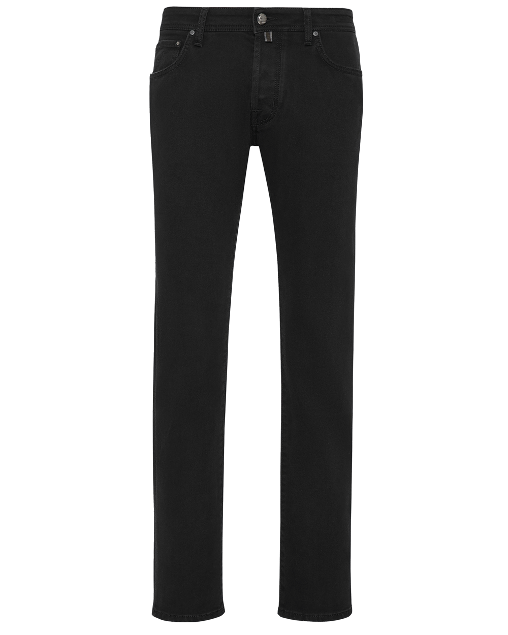 Solid Black Bard Denim Jeans