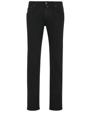 Solid Black Bard Denim Jeans