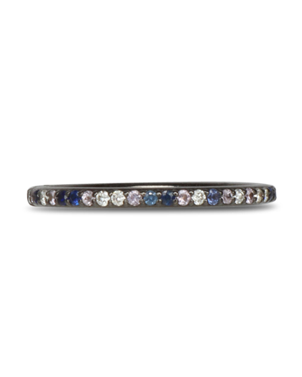 Multi Spinel and Diamond Eternity Band