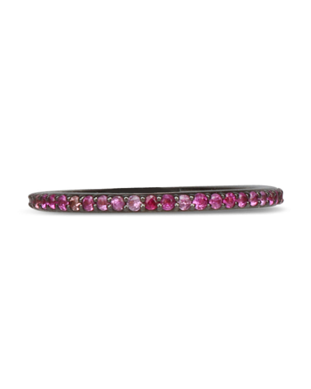 Pink Sapphire Eternity Band