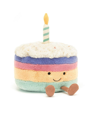 Amusable Rainbow Birthday Cake Large