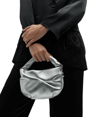 Jimmy Choo - Bonny Silver Metallic Nappa Leather Mini Bag